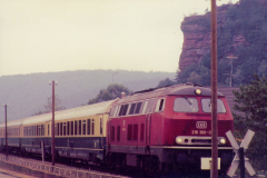 Der Bundenthaler unterm Jungfernsprung in Dahn, 1980 (Slg. Günter Hünerfauth, Landau).