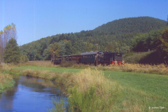 V 36 127 kurz vor Bärenbach, 23.10.1983 (Slg. Jochen Glatt).