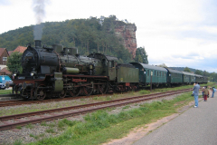 38 3199 vom Verkehrsmuseum Heilbronn war am 19.09.2004 zu Gast unterm Jungfernsprung (Slg. Marcus Zimmermann, Dahn).