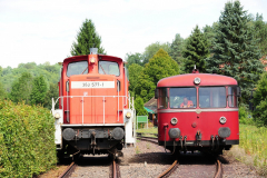Rangiermanöver in Bundenthal - Rumbach. Foto : Daniel Jennewein/Eisenbahnfreunde Dahn