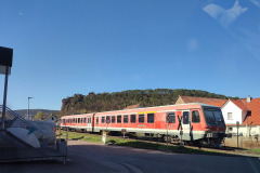 BR 628 als RB 56 nach Karlsruhe Hbf in Dahn